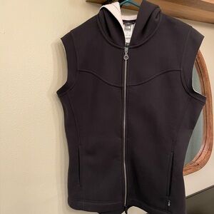Women’s The North Face Hooded Sherpa Vest, Black Size Large